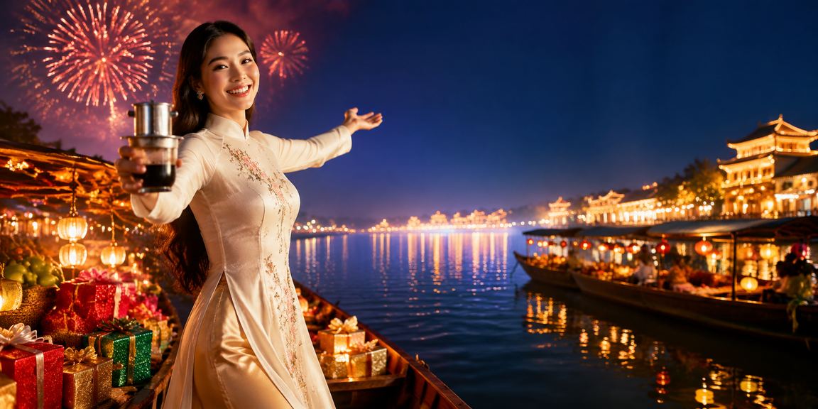 Khung cảnh casino Huế kết hợp quán cà phê truyền thống Việt Nam